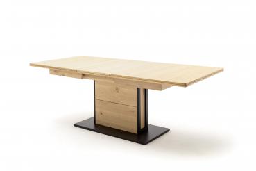 Esstisch SALERNO T60  180 (230) x 100 Balkeneiche Bianco geölt
